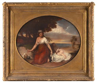 CONTINENTAL SCHOOL (19th Century,), , Oil on canvas, 22" x 27". Framed 33" x 37".
