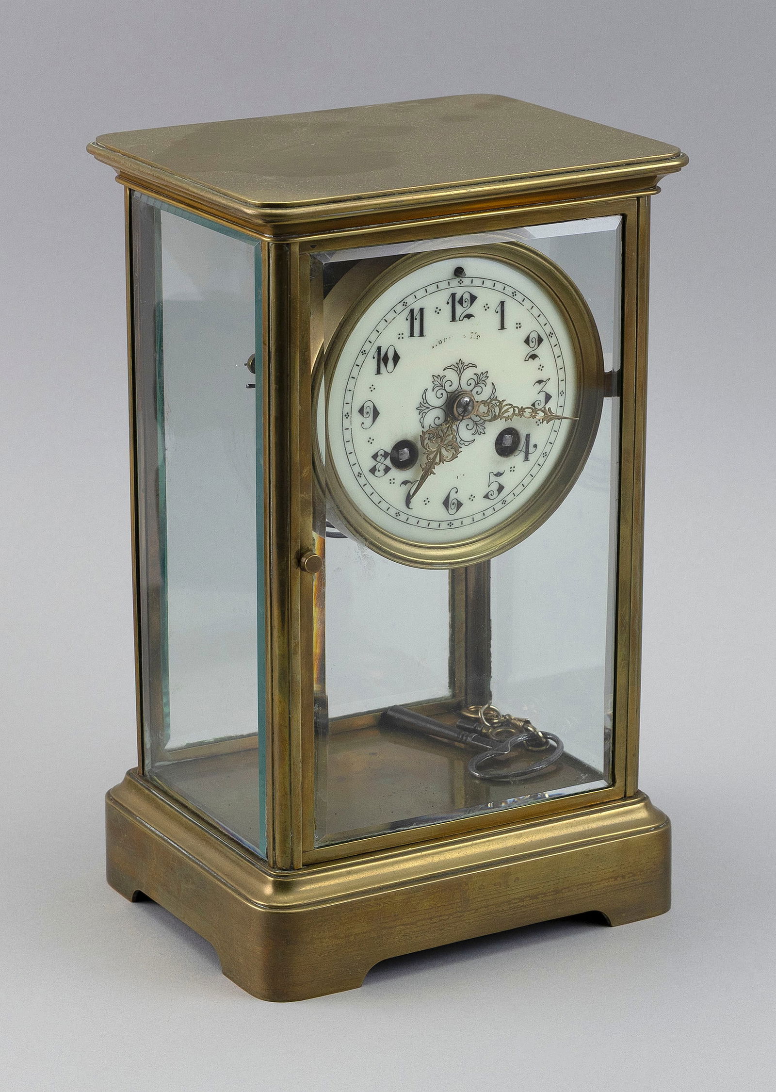 FRENCH MANTEL CLOCK Late 19th Century Height 10". (1 of 2)