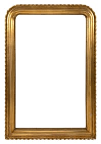 LOUIS PHILIPPE GILTWOOD MIRROR France, Circa 1840 Height 50.5". Width 35".