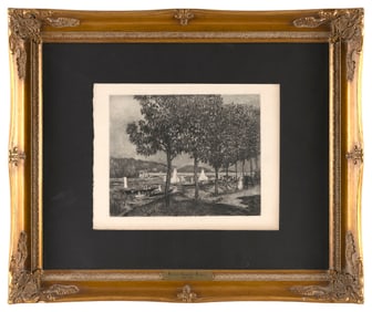 PIERRE-AUGUSTE RENOIR (France, 19th Century), Argenteuil., Heliogravure on Velin D'Arches paper, 10"