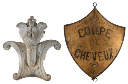 TWO FRENCH SIGNS Early 20th Century