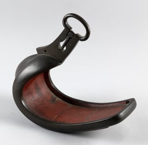 JAPANESE BRONZE ABUMI (STIRRUP) 19th Century Height 10". Length 11".