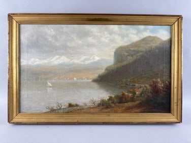 CASIMIR CLAYTON GRISWOLD (New York/Connecticut/Delaware/Ohio, 1834-1918), Mountain landscape,