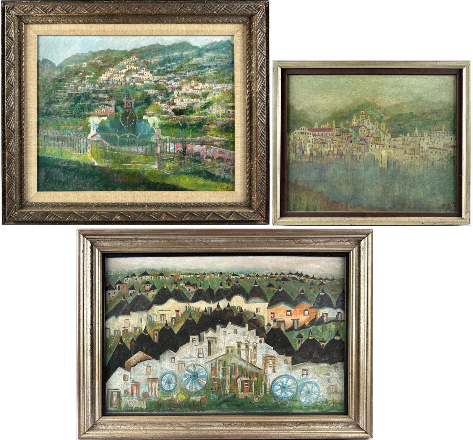 GIUSEPPE DI LIETO (Italy, 1926-2004), Three landscapes (1 of 7)