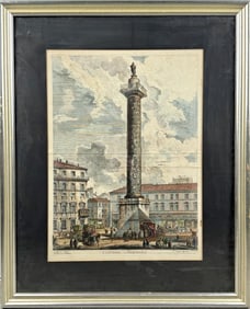 GIOVANNI BATTISTA PIRANESI (Italy, 1720-1778), "Colonna Antonina", 1758., Etching with hand