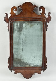 CHIPPENDALE MIRROR 18th Century Height 24". Width 12".
