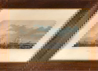 BENJAMIN RUSSELL (Massachusetts/Rhode Island, 1804-1885), "Sperm Whaling With Its Varieties", 1870.,