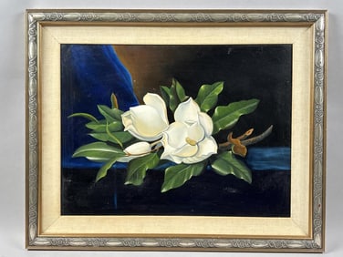 JEROME HOWES (New York/Massachusetts, 1955-), Still life of magnolias, after Martin Johnson Heade.,