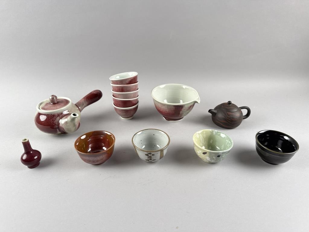 THIRTEEN PIECES OF ASIAN CERAMICS 20th Century (1 of 5)