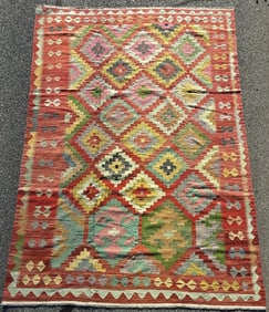 KILIM RUG: 8'0" X 11'0" 21st Century