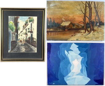 THREE ARTWORKS 20th Century