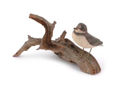JAMES LAPHAM RINGED PLOVER Dennisport, Massachusetts, 1909-1987 Length 8.5".