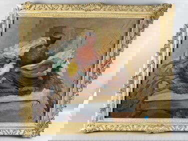 WALTER NEWTON REINSEL (Pennsylvania, 1905-1979), "Still Life with Rope"., Oil on masonite, 25" x