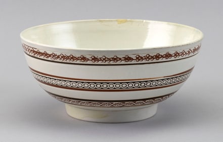 MOCHAWARE BOWL 19th Century Diameter 7.5".