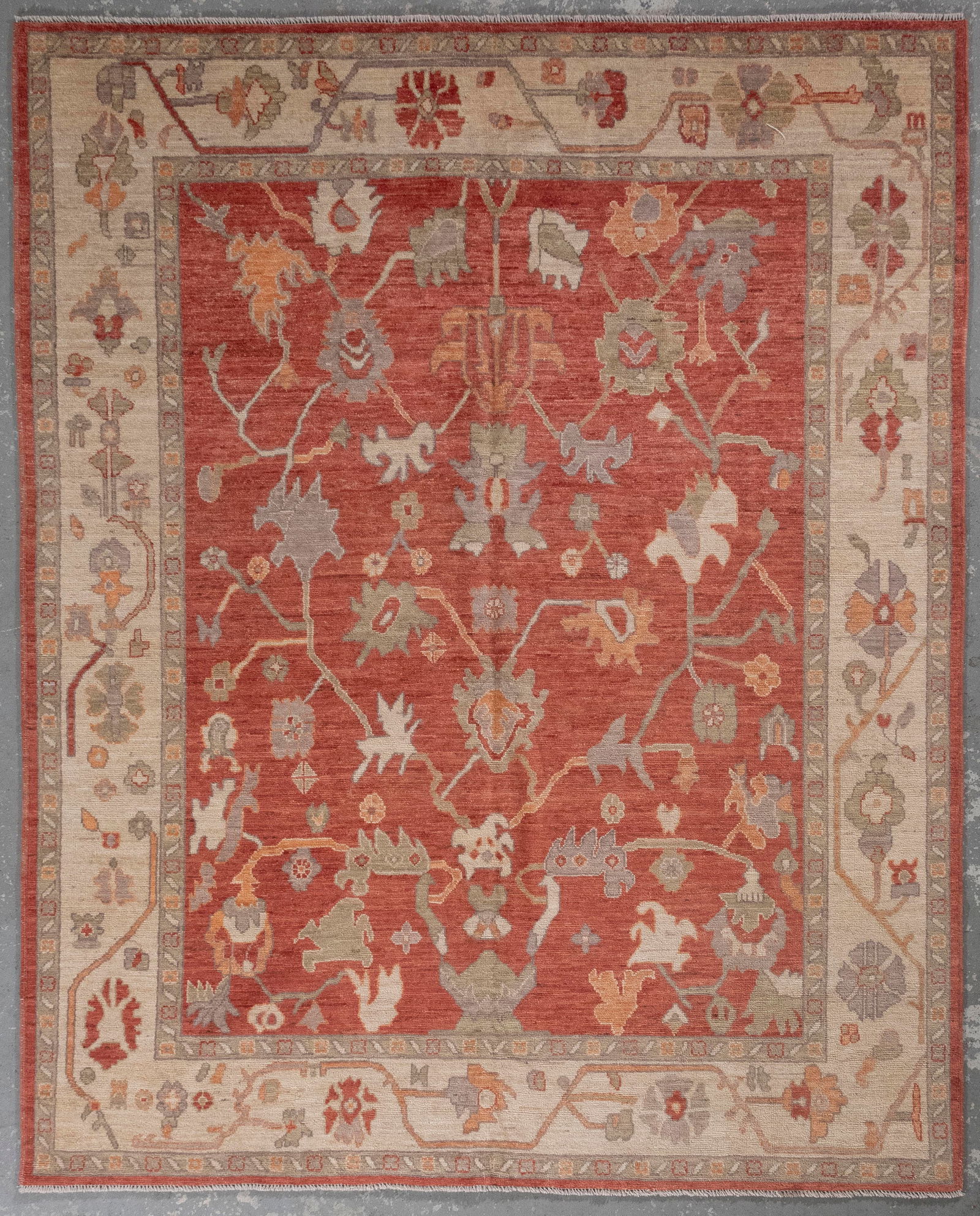 OUSHAK DESIGN RUG: 8'2" X 10'0" 21st Century (1 of 1)