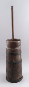 NEW ENGLAND BUTTER CHURN 19th Century Height 20".