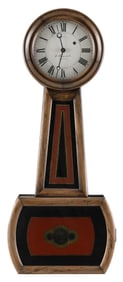 E. HOWARD & CO. BANJO CLOCK Boston, 19th Century Height 29".
