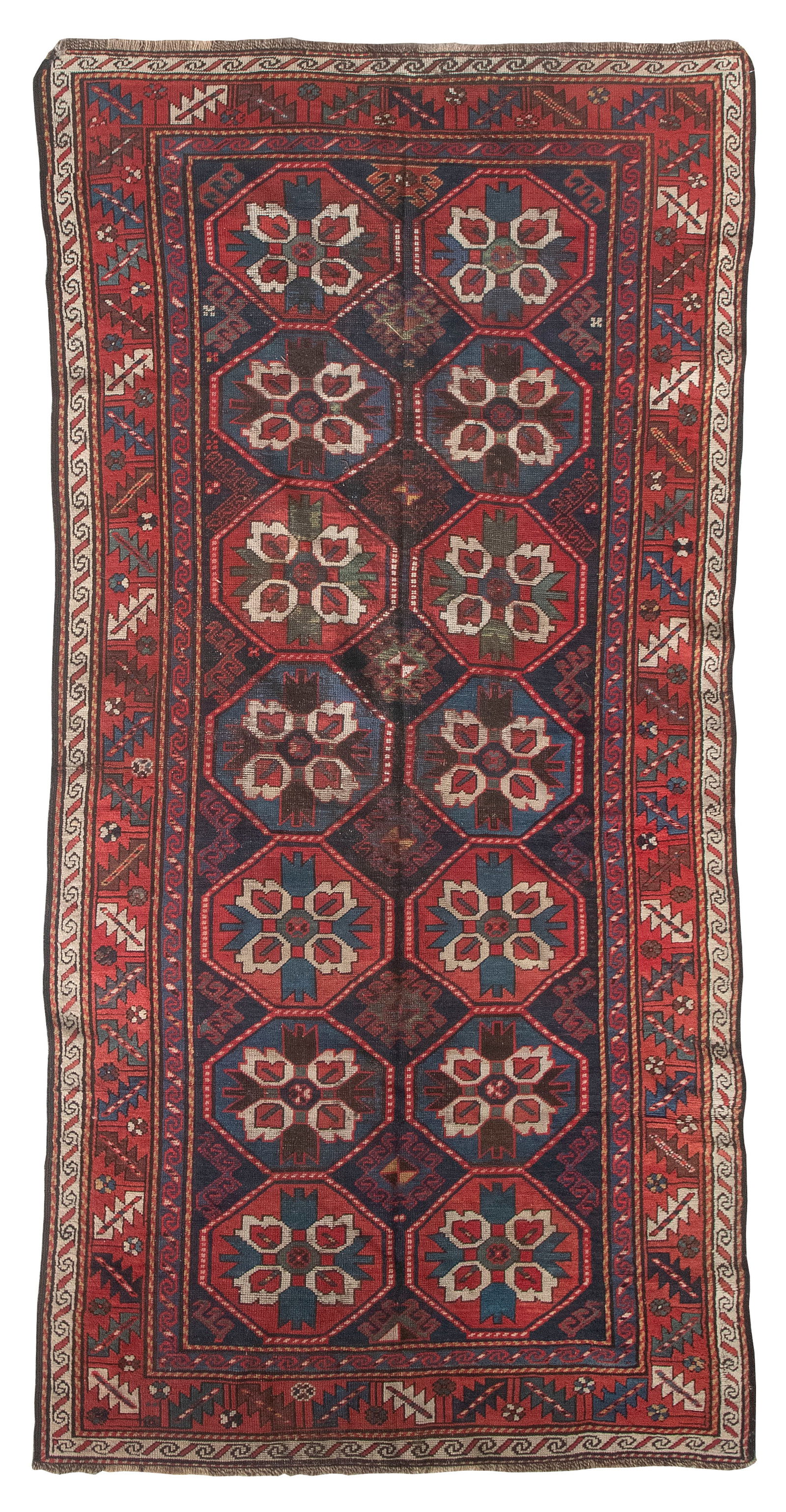 KAZAK RUG: 3'10" X 8'0" Early 20th Century (1 of 1)