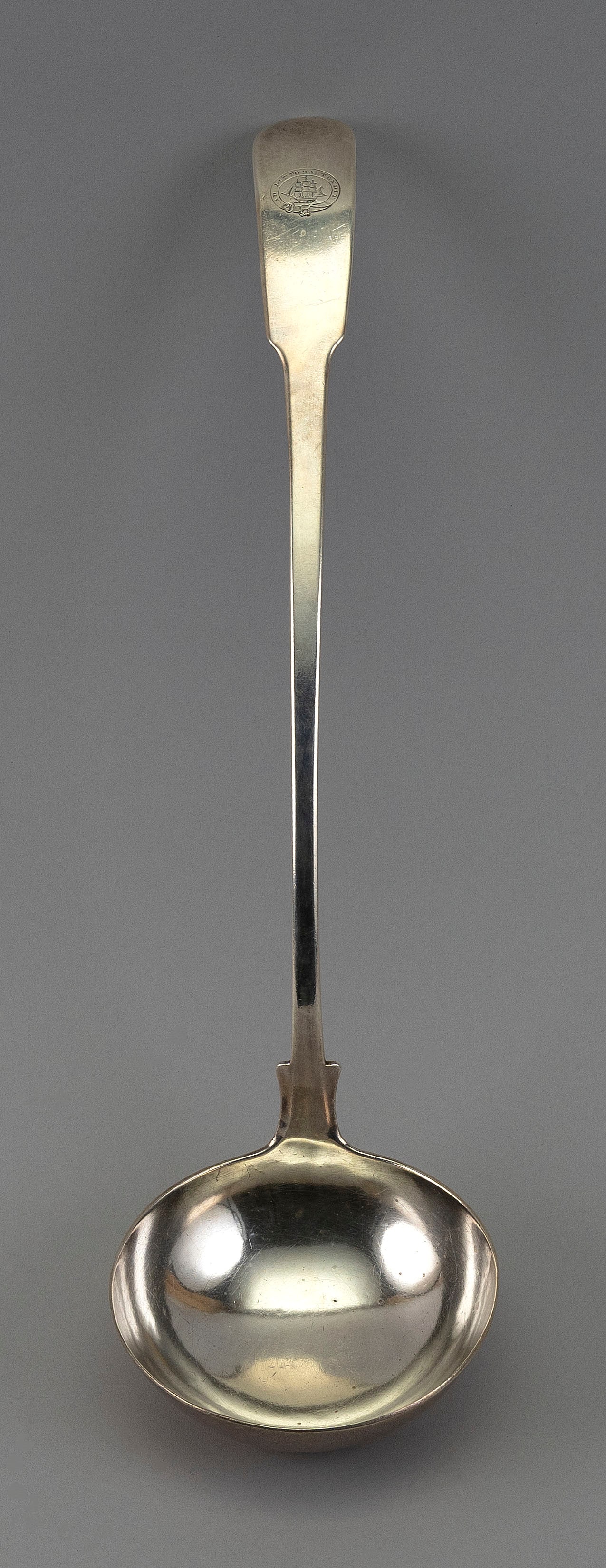 GEORGE III STERLING SILVER LADLE BY JOHN GRAHAM Ireland, Early 19th Century Approx. 6.4 troy oz. (1 of 2)
