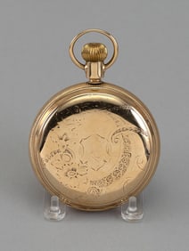 ELGIN 14KT GOLD HUNTER CASE POCKET WATCH Illinois, Late 19th Century Approx. 139.5 grams inclusive.
