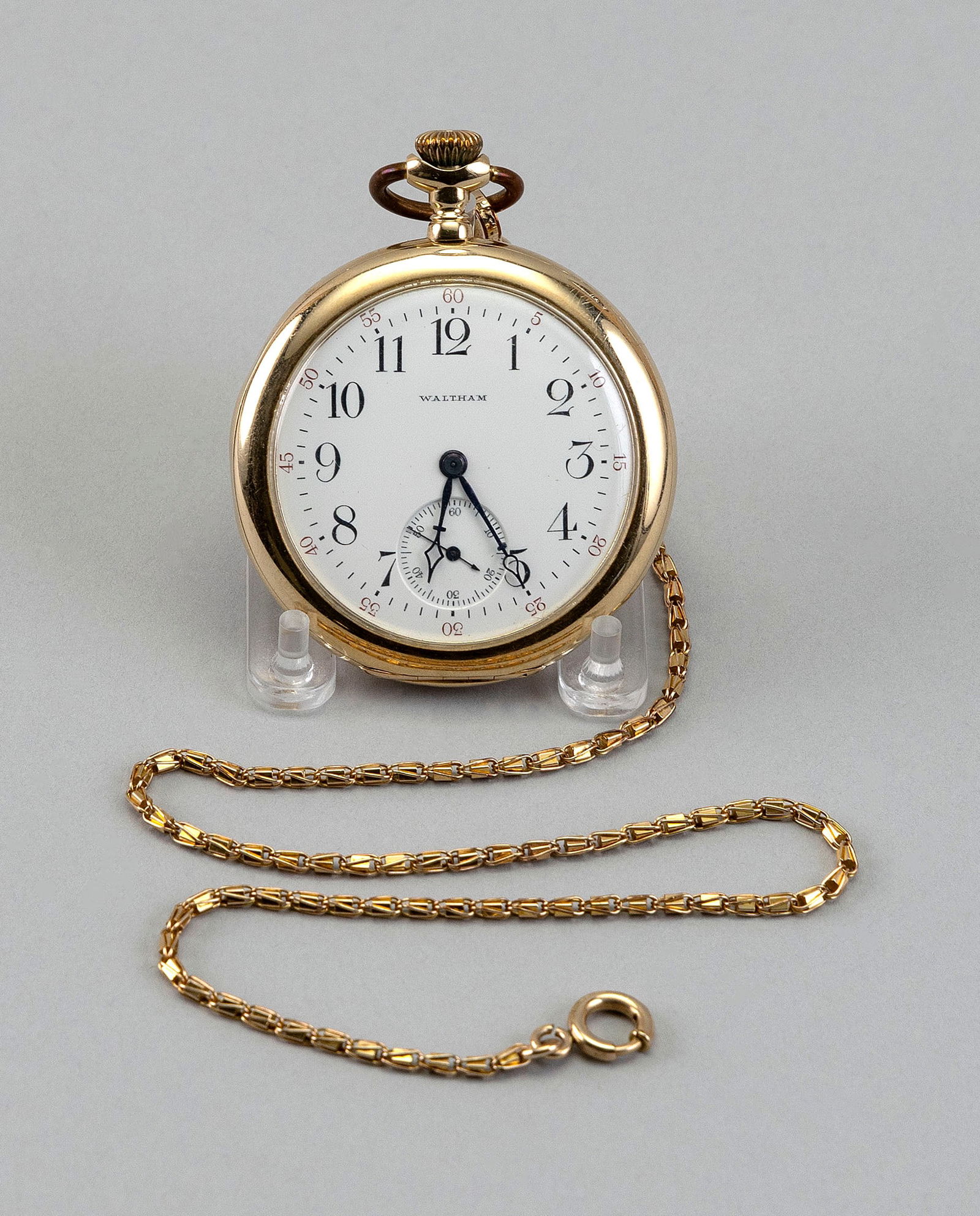 WALTHAM 14KT GOLD OPEN-FACE POCKET WATCH Late 19th/Early 20th Century Approx. 67.2 grams inclusive (1 of 2)