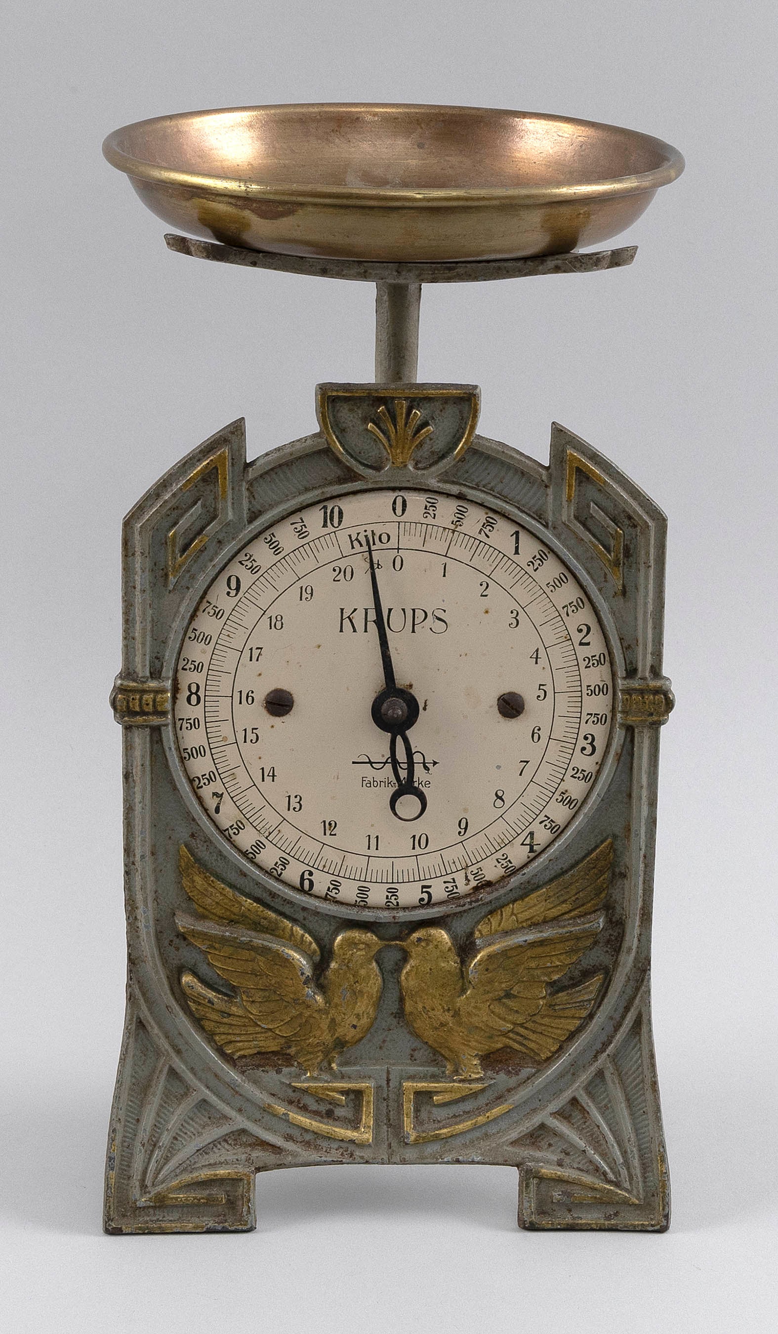 VINTAGE KRUPS KITCHEN SCALE Germany, Early 20th Century Height 12.5". (1 of 3)