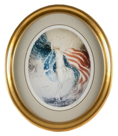 AFTER LOUIS JUSTIN LAURENT ICART (France/America, 1888-1950), Miss America., Color photolithograph,