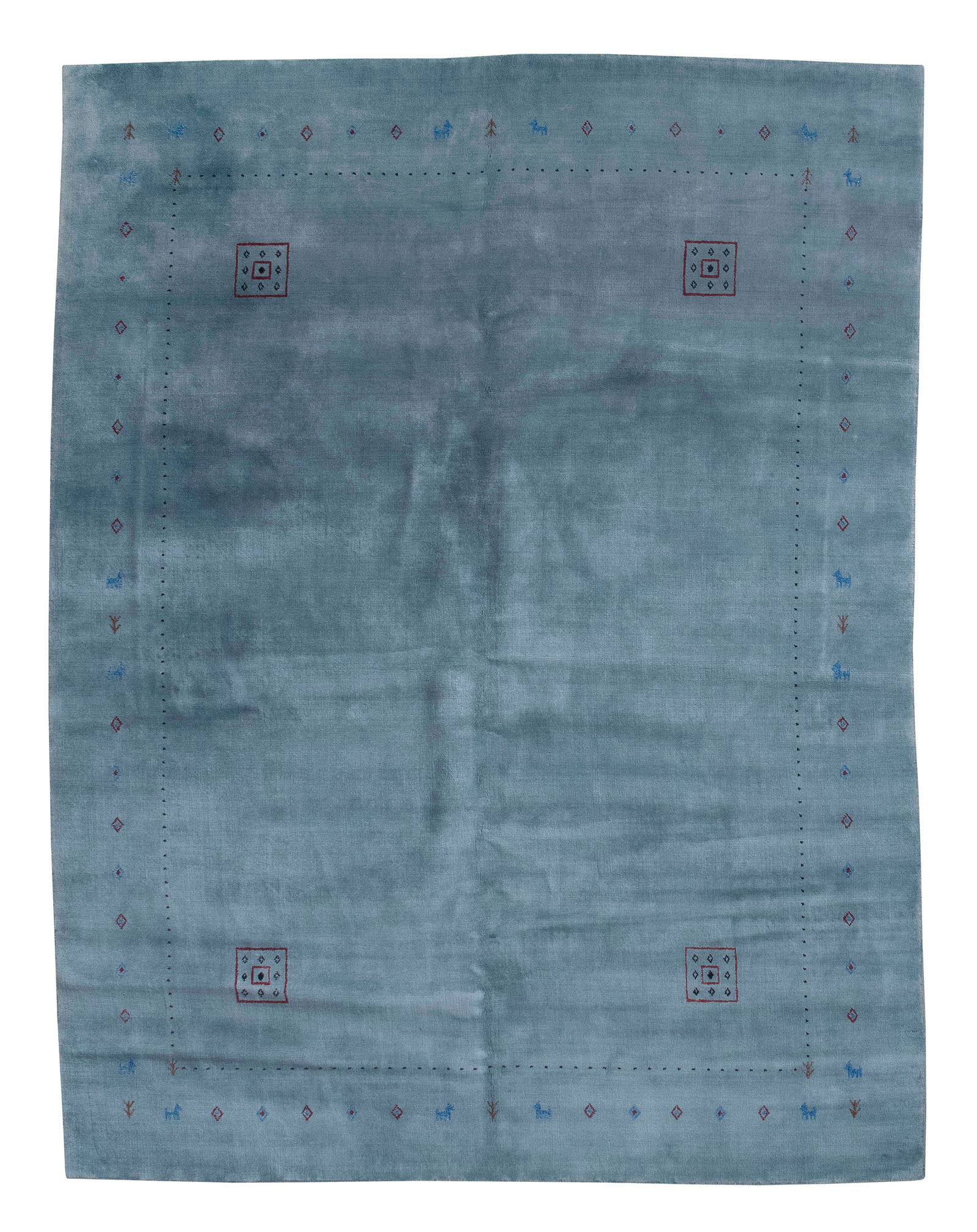 GABBEH RUG: 7'9" X 9'10" 21st Century (1 of 1)