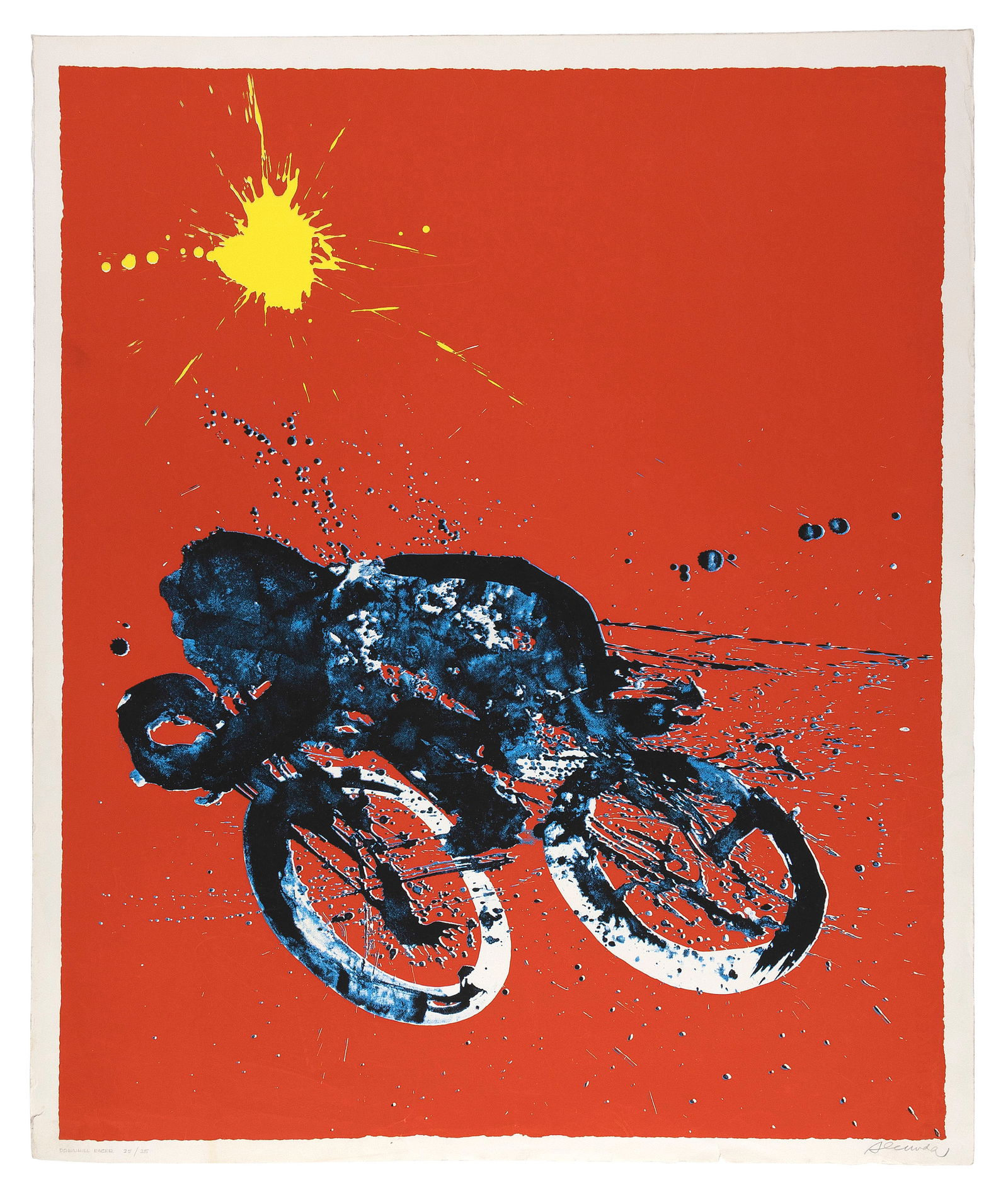 ARTHUR SECUNDA (New York/California/Arizona/New Jersey/France, 1927-2022), "Downhill Racer"., (1 of 1)