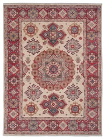 KAZAK DESIGN RUG: 5'2" X 6'10" 21st Century