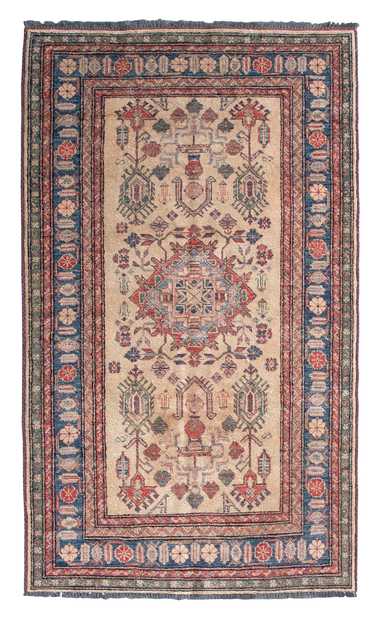 PERSIAN DESIGN RUG: 4'0" X 6'7" 21st Century (1 of 1)