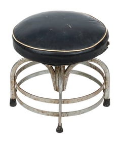 STOOL, PURPORTEDLY FROM A SHOE STORE Circa 1940 Height approx. 19".