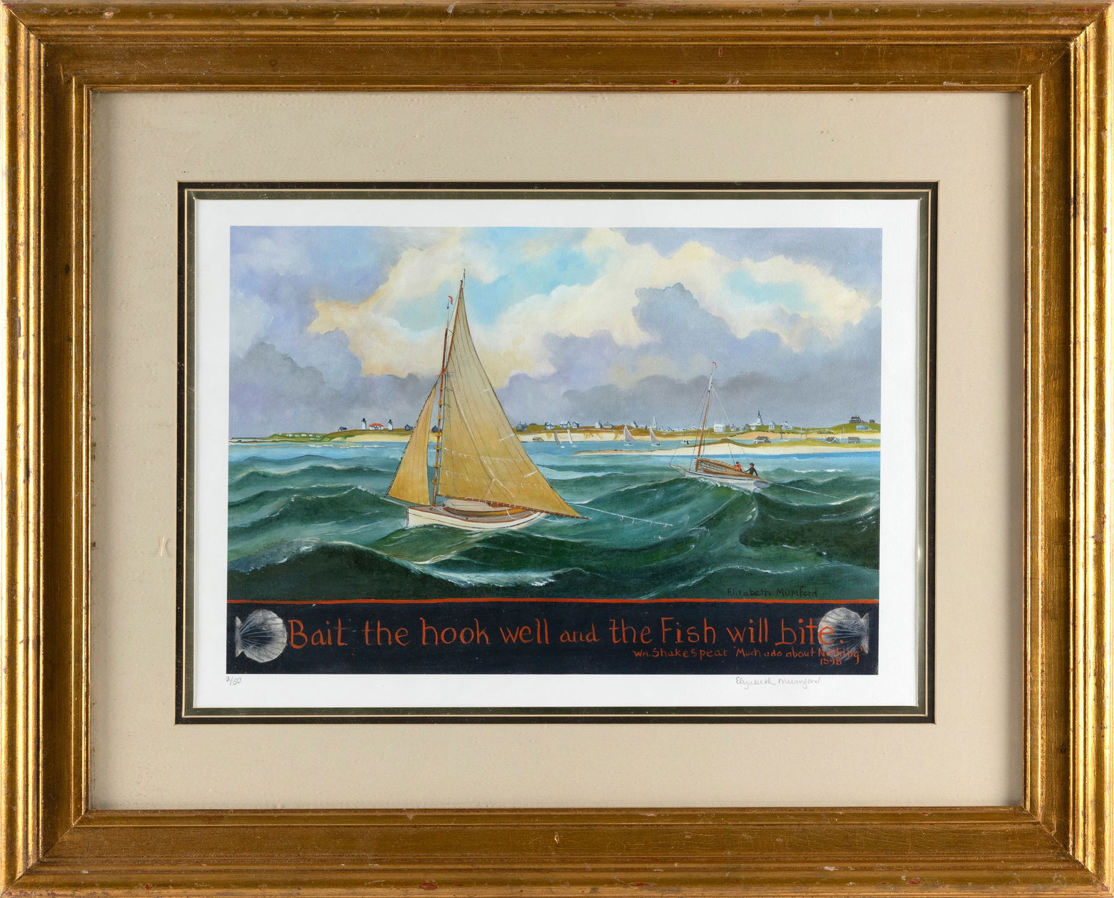 ELIZABETH MUMFORD (Massachusetts, 1950-2020), Two prints: "Old Boys Have Their Playthings [...]" and (1 of 4)