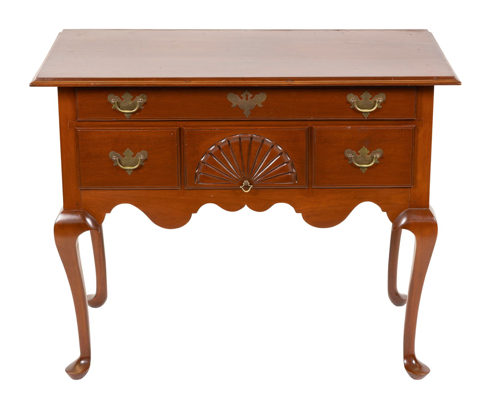 ELDRED WHEELER CHERRY LOWBOY Massachusetts, 20th Century Height 21". Width 38". Depth 20". (1 of 1)
