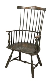ELDRED WHEELER WINDSOR ARMCHAIR Massachusetts, Late 20th Century Back height 45". Seat height 18".