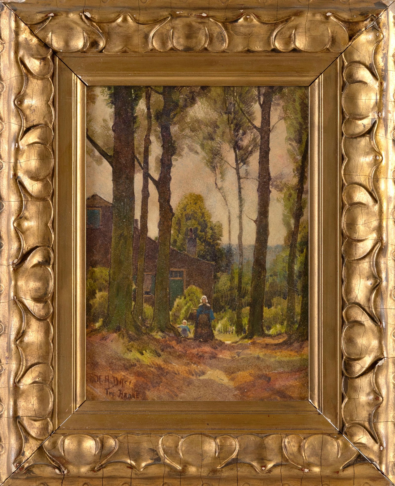 HEZEKIAH ANTHONY DYER (Rhode Island/Europe, 1872-1943), "The Hague"., Watercolor on paper, 11" x (1 of 2)