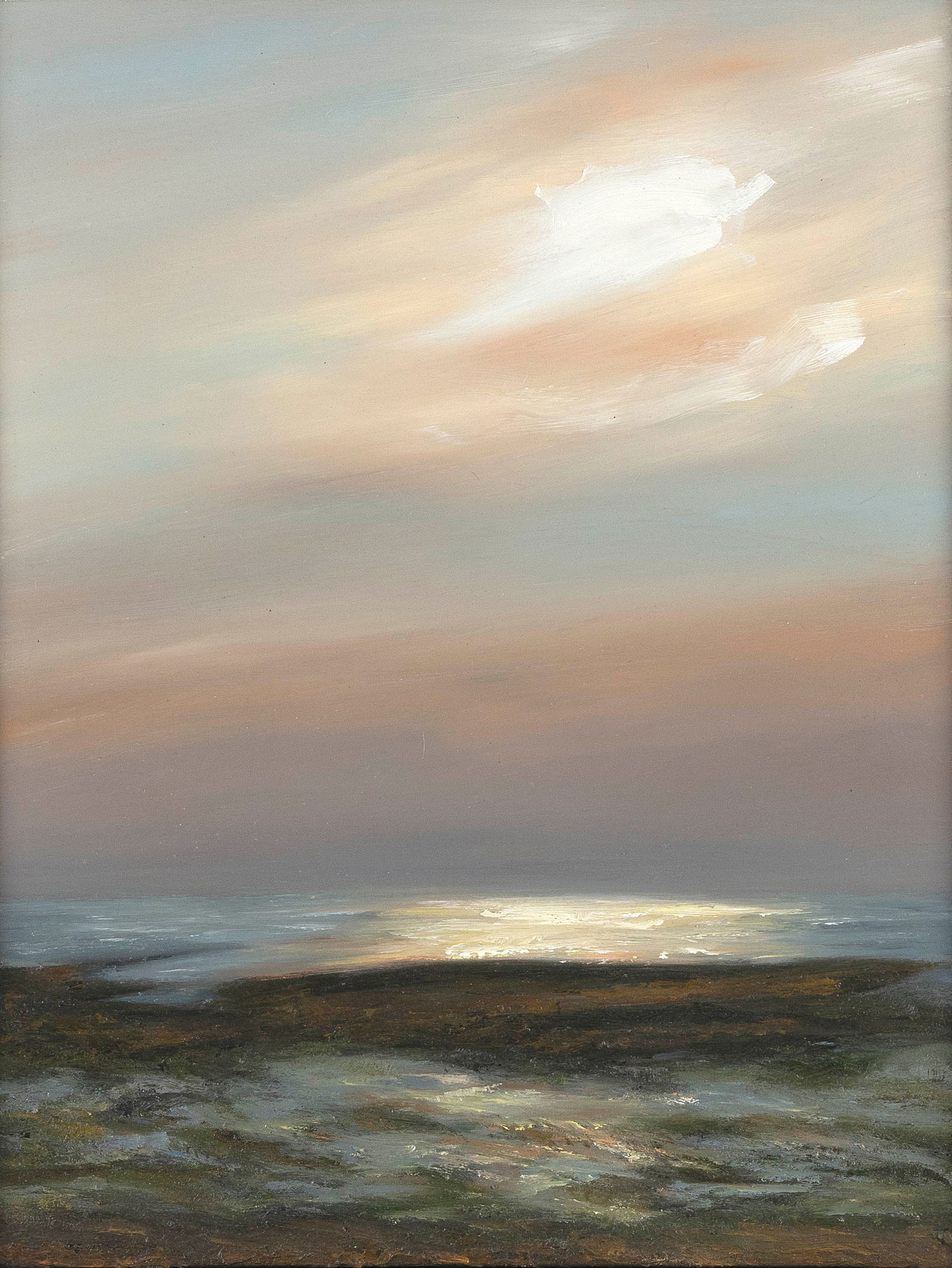PETER WAGNER (Massachusetts, Contemporary), "'Cloud Spot', Wellfleet, MA"., Oil on canvas, 26" x (1 of 3)