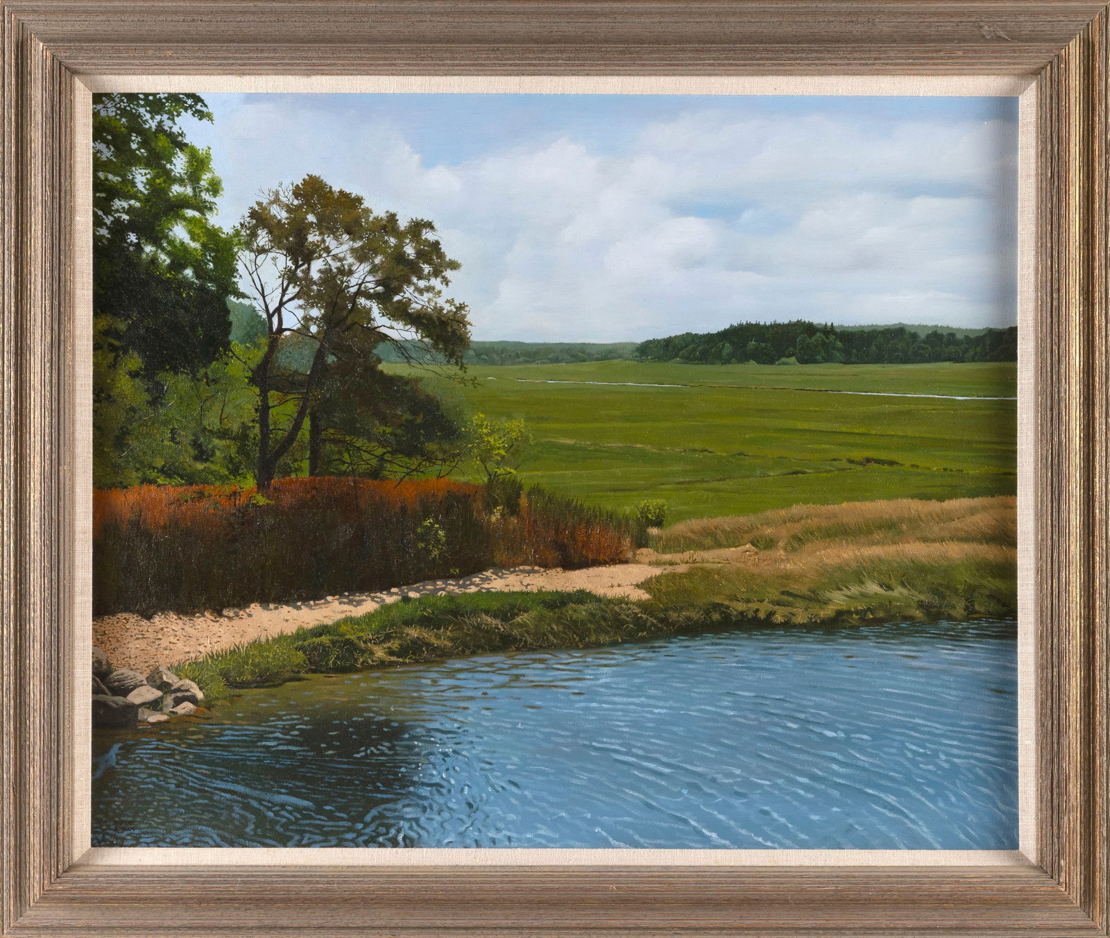 ROBERT K. ROARK (Massachusetts/New York, 1944-), Scorton Creek, East Sandwich, Massachusetts., Oil (1 of 2)