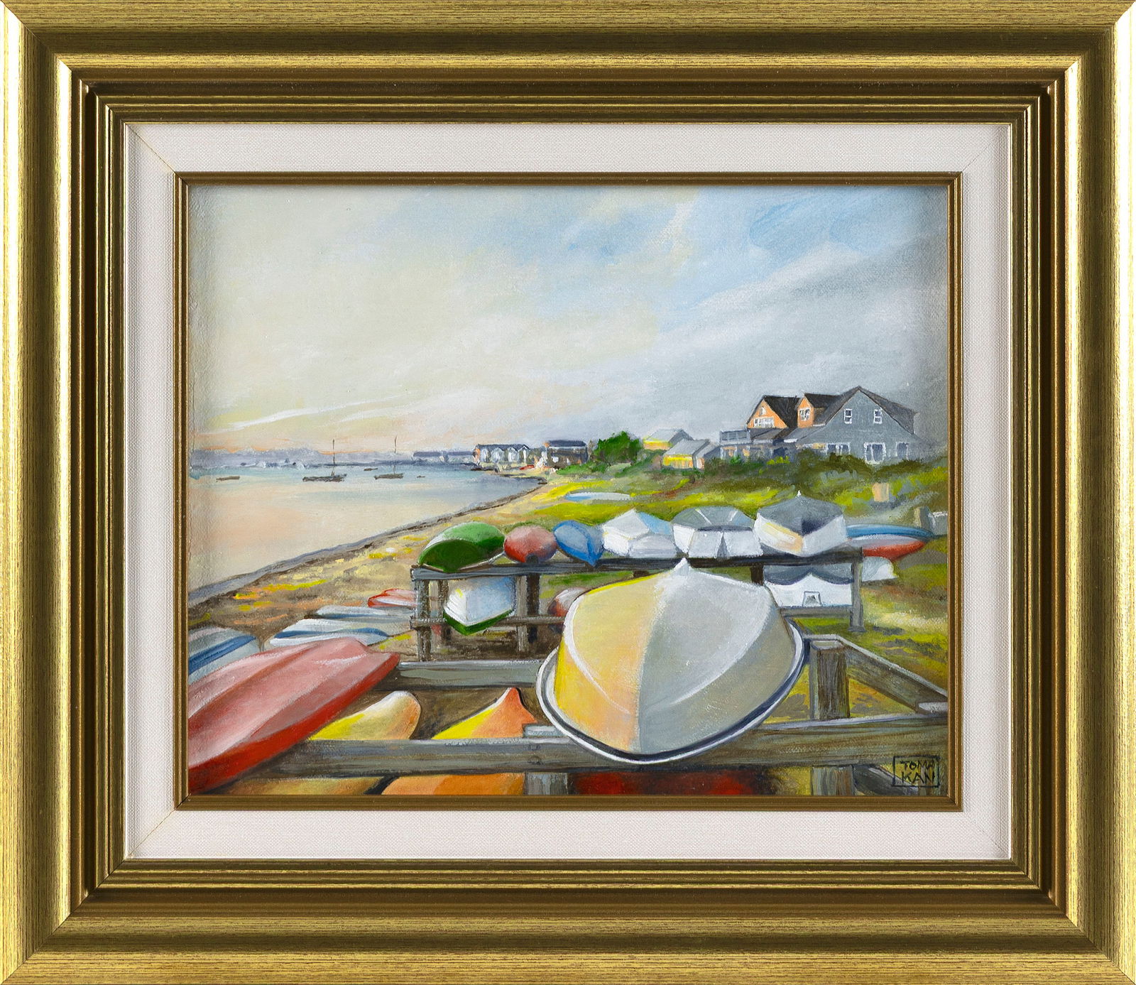 YASEMIN KYRENA TOMAKAN (Connecticut/Massachusetts/Turkey, 1958-), "View of St. Francis Beach, (1 of 2)