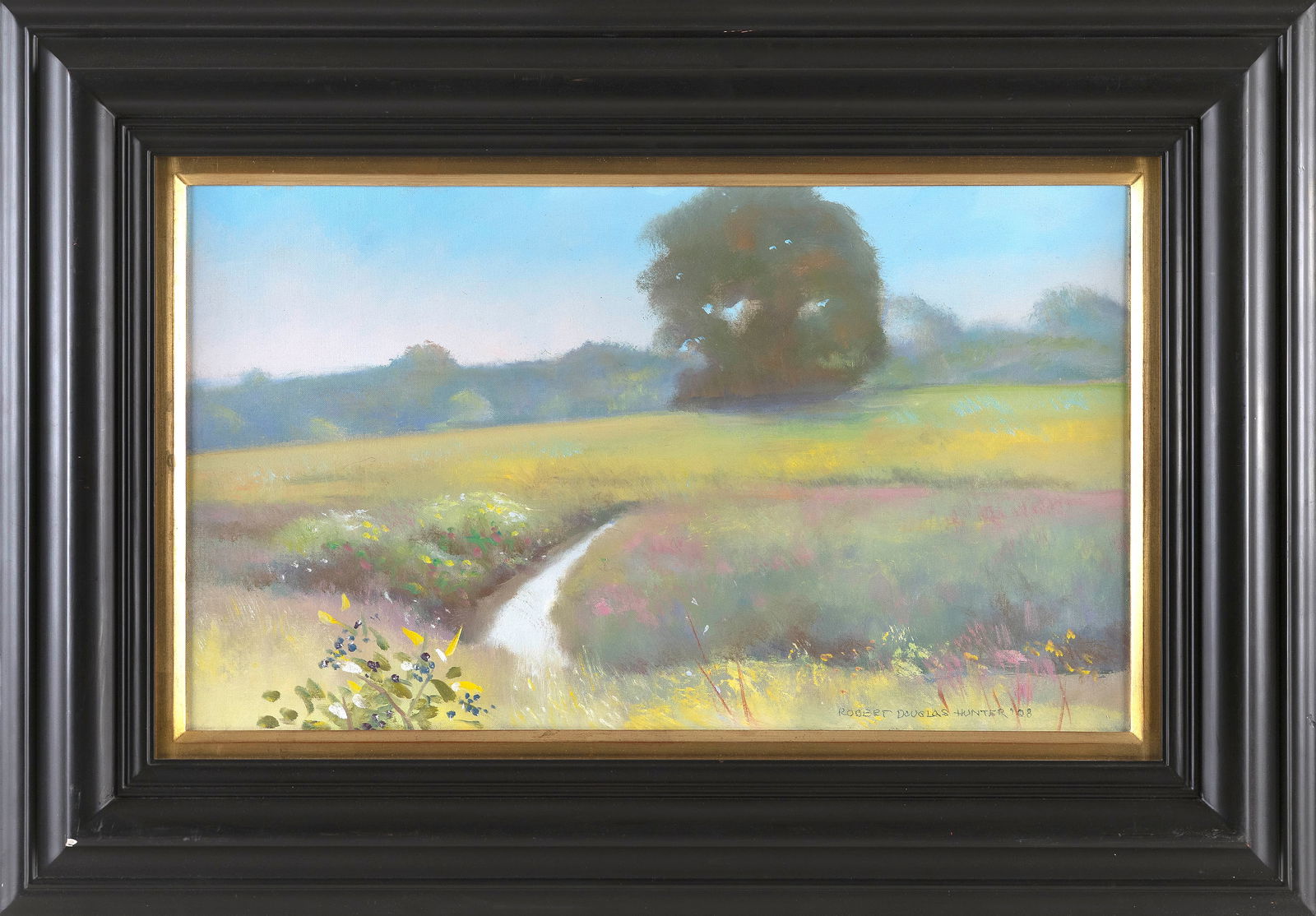 ROBERT DOUGLAS HUNTER (Massachusetts, 1928-2014), "Norfork Pasture with Loosestrife"., Oil on (1 of 2)