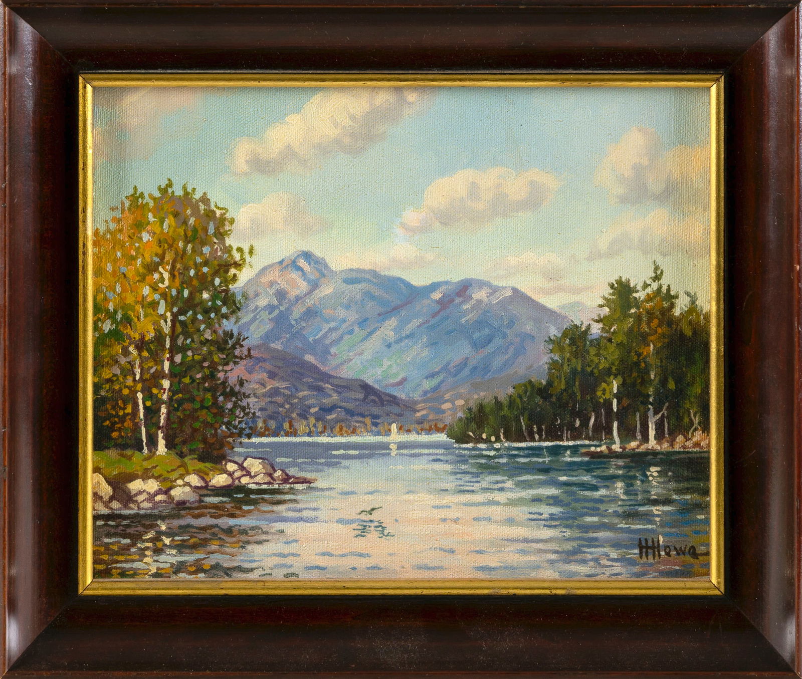 HARRY HAMBRO HOWE (Massachusetts/Maine, 1886-1968), "Bear Pond Near Buckfield, Maine"., Oil on (1 of 2)