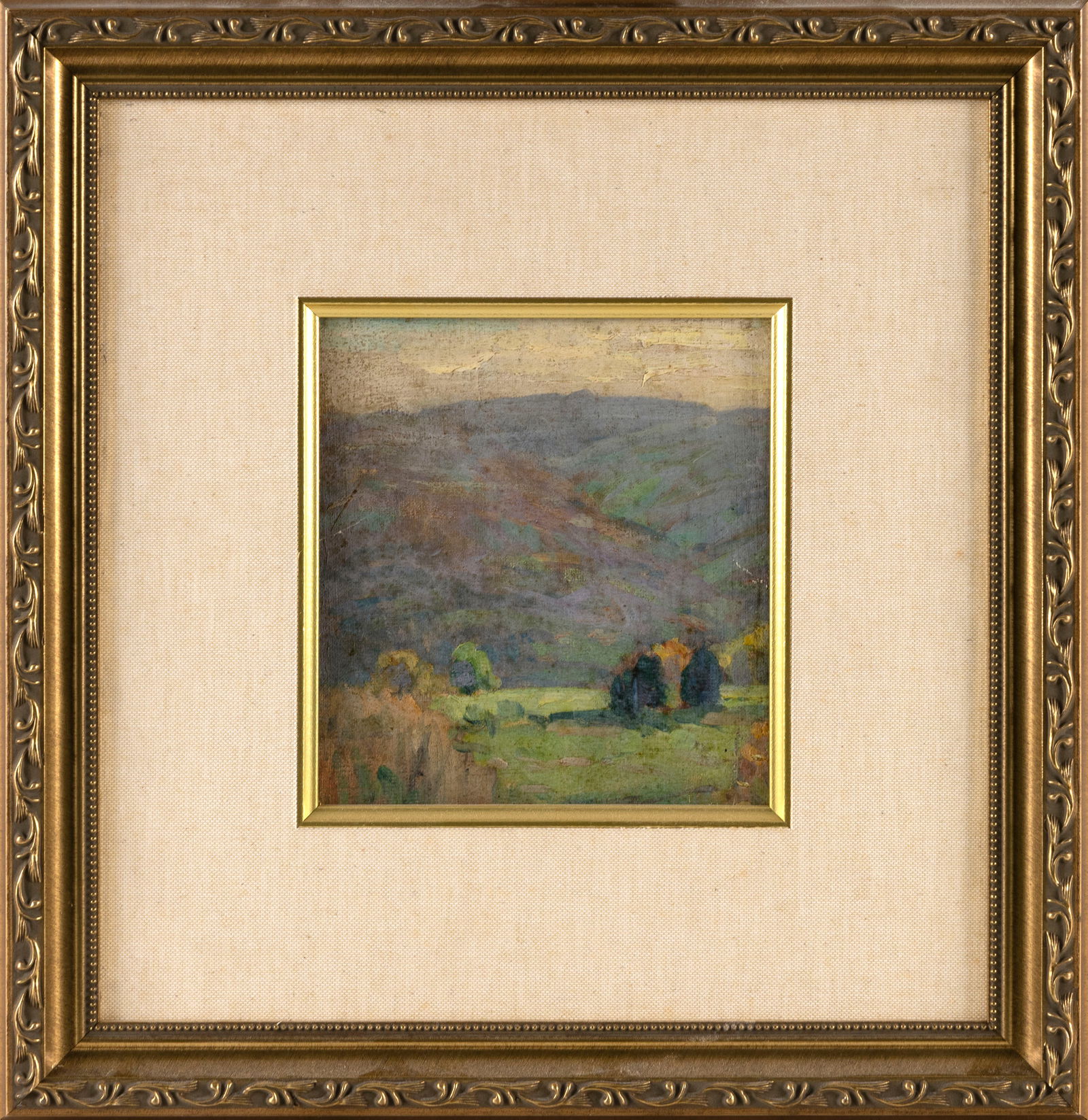 JOHN FABIAN CARLSON (New York/Colorado/Sweden, 1874/75-1945), "Rainbow Mountain"., Oil on board, (1 of 2)