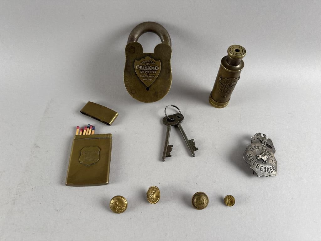 COLLECTION OF PONY EXPRESS AND WELLS FARGO SOUVENIRS 20th Century (1 of 5)