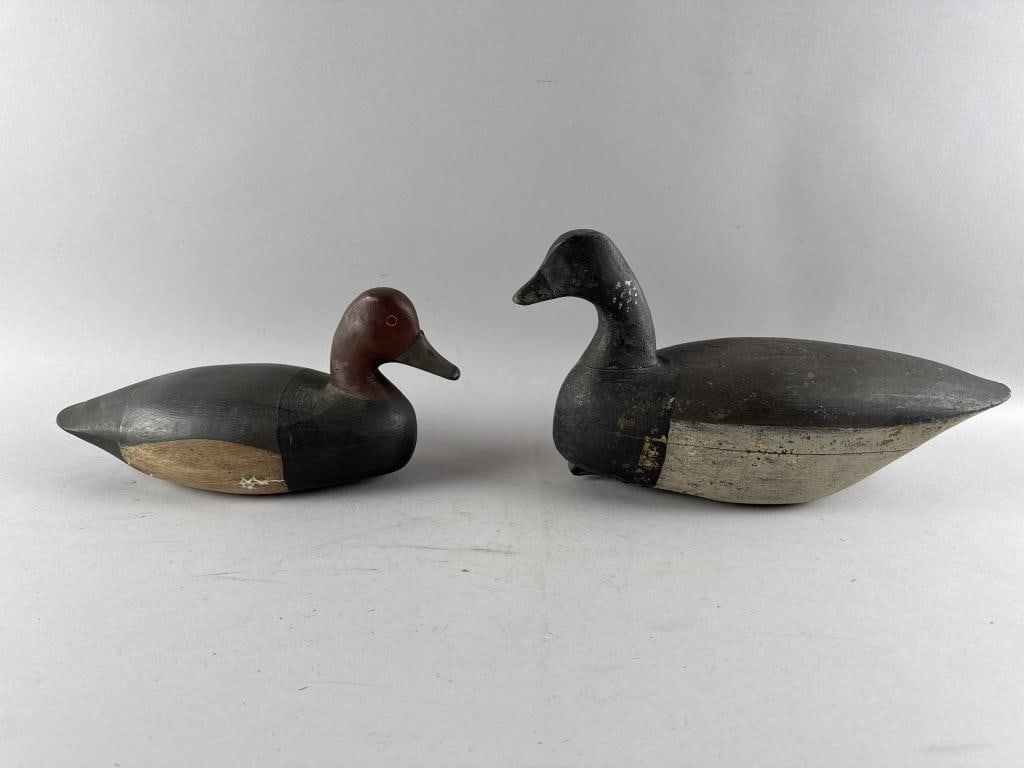TWO NEW JERSEY DECOYS 20th Century Lengths 15" and 18". (1 of 4)