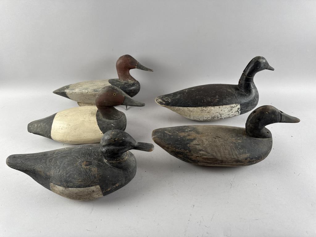 FIVE DECOYS 20th Century Lengths from 14" to 16". (1 of 6)