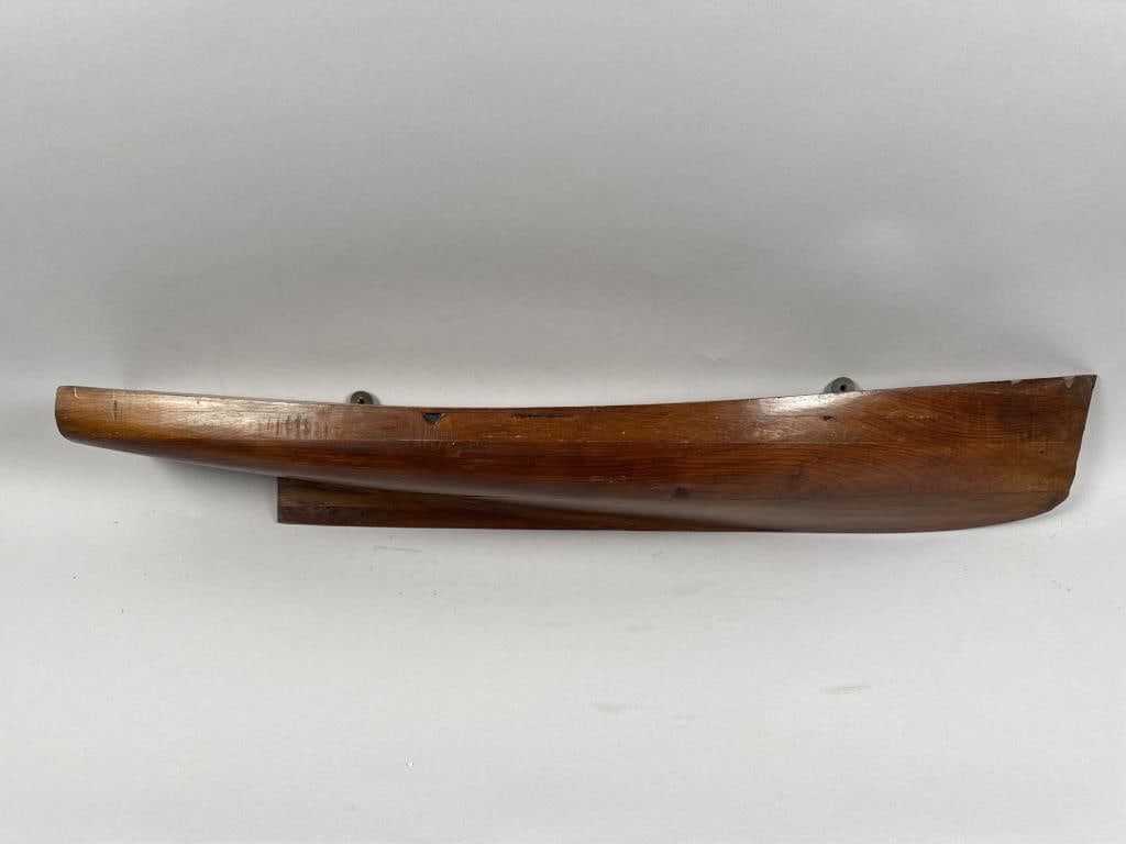 HALF HULL MODEL Early 20th Century Length 37". (1 of 4)