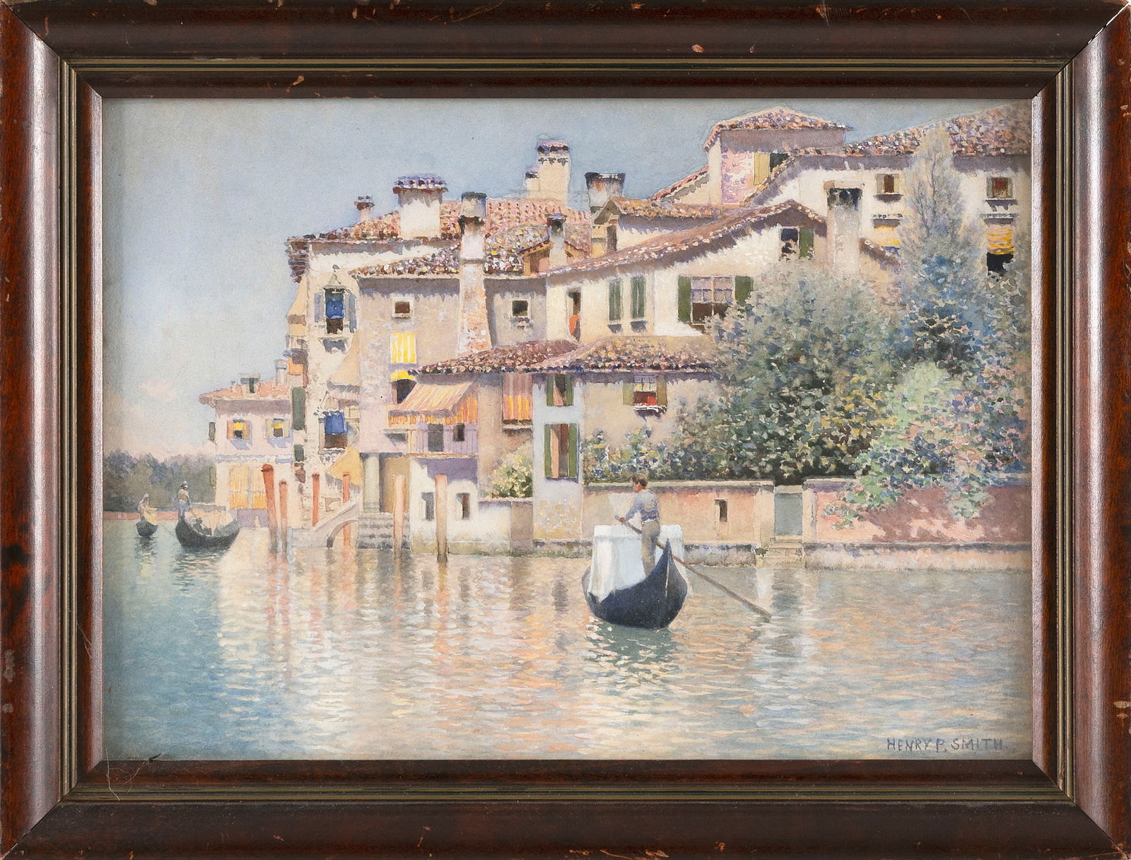 HENRY PEMBER SMITH (New York/Connecticut/New Jersey, 1854-1907), View of Venice., Watercolor on (1 of 2)