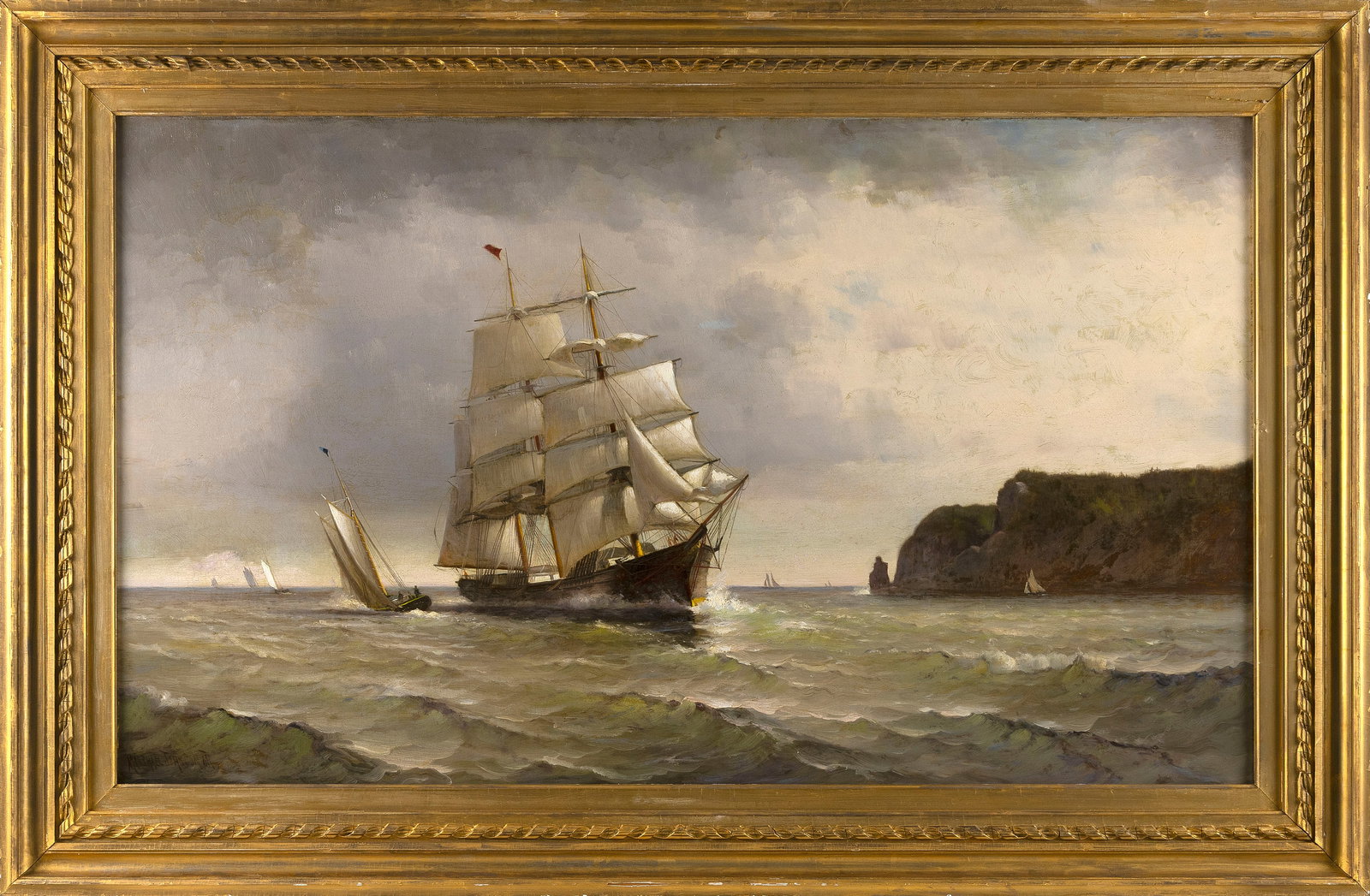MARSHALL JOHNSON, JR. (Massachusetts, 1850-1921), Clipper ship and other vessels sailing of a (1 of 1)