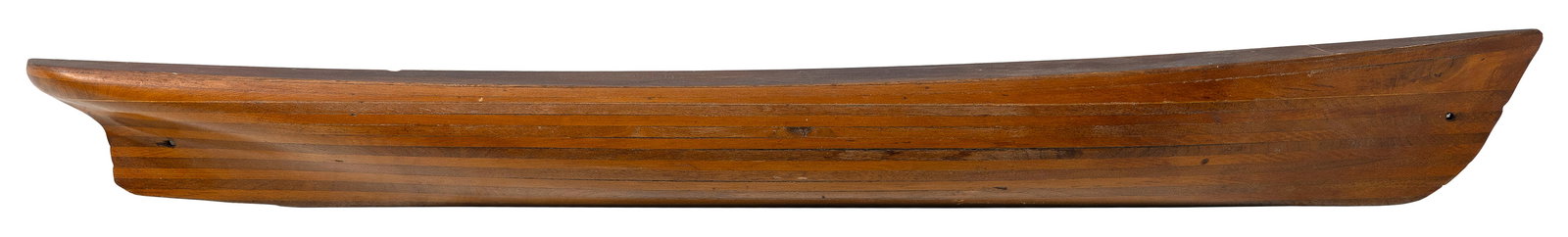BUILDER'S HALF HULL MODEL Late 19th/Early 20th Century Height 4.5". Length 36.25". (1 of 1)