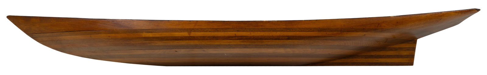 BUILDER'S HALF HULL MODEL Late 19th/Early 20th Century Height 7.25". Length 64.25". (1 of 1)